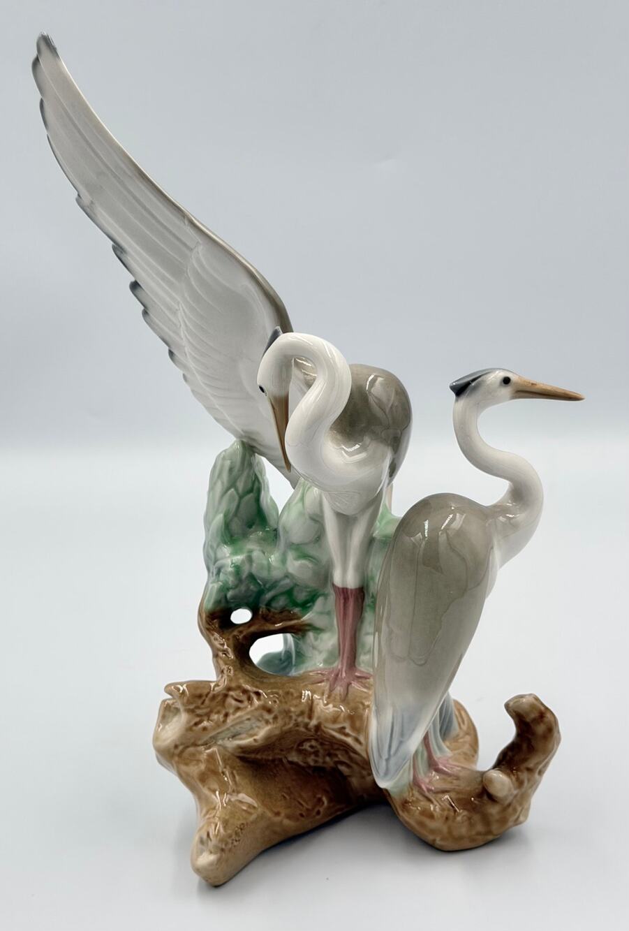 NAO by Lladró "Resting Herons" Fulgencio Garcia Porcelain Sculpture #0045